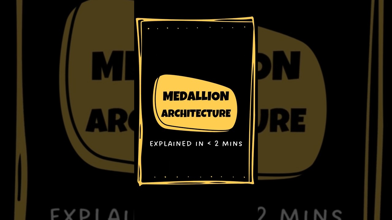Medallion Architecture Made Easy (Under 2 Minutes!)