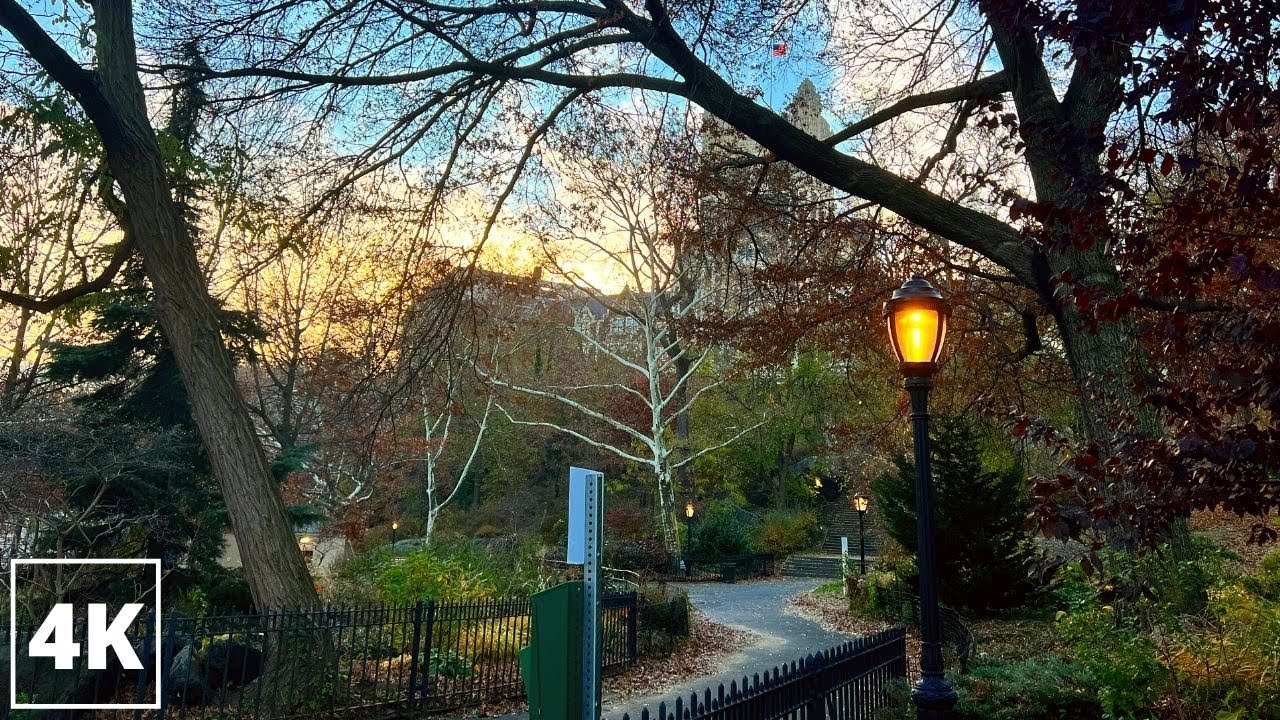 🎓Golden Hour Walk Through City College & St. Nicholas Park | 4K New York City Walking Tour