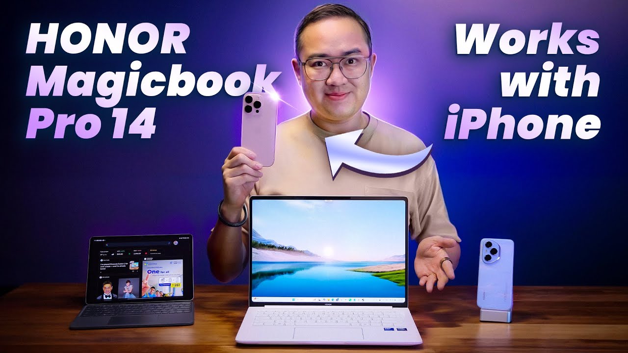 HONOR MagicBook Pro 14 - The Laptop that Works with iPhone