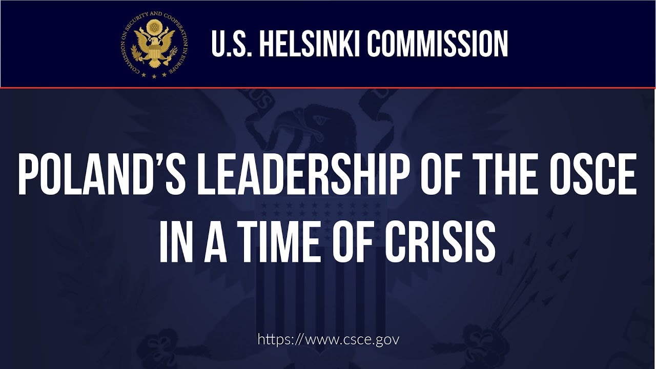 Poland's Leadership of the OSCE in a Time of Crisis