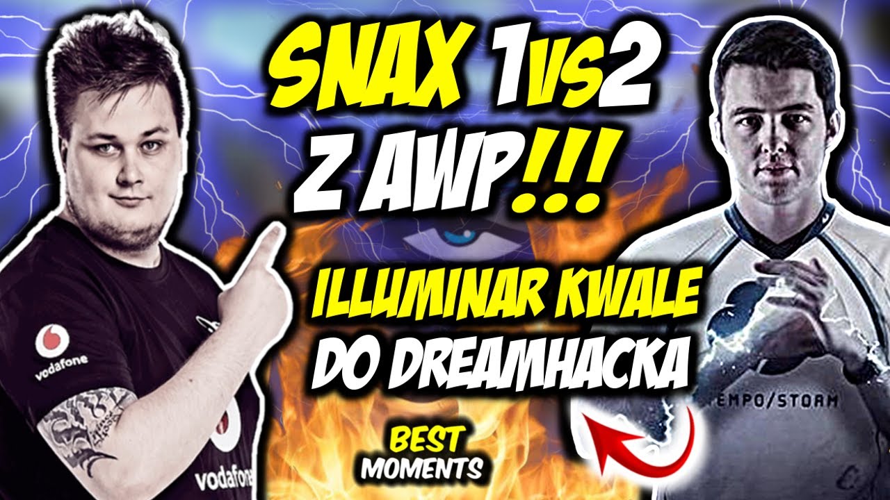 SNAX CLUTCH 1vs2 Z AWP!!! MOUZ PISTOL GOD, ILLUMINAR KWALI DO DREAMHACKA - CSGO BEST MOMENTS
