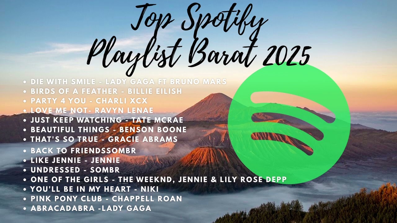 Top Spotify Playlist Barat 2025 | Teman Kerja | Nambah Semangat