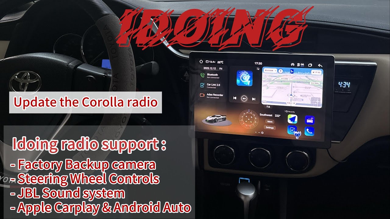 How to Upgrade Your 2017-2018 Toyota Corolla with the Idoing Radio &ndash; Full Installation Guide!