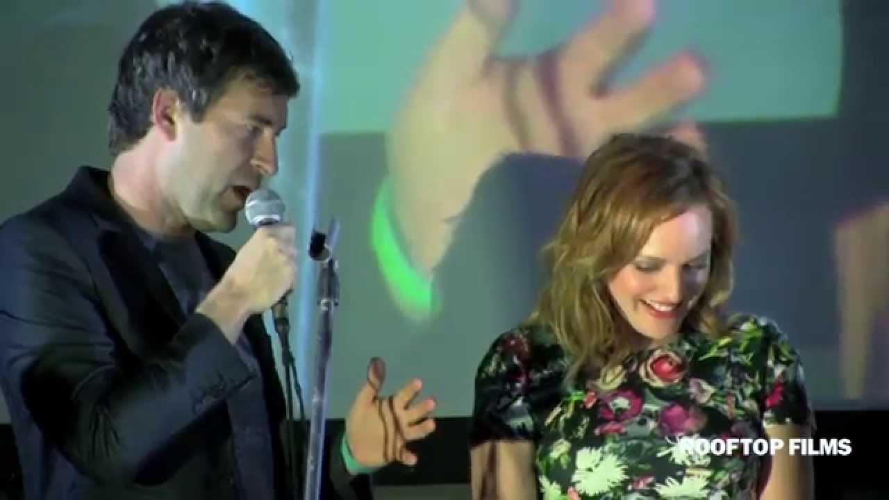 Elisabeth Moss, Mark Duplass, and Director Charlie McDowell at Rooftop Films