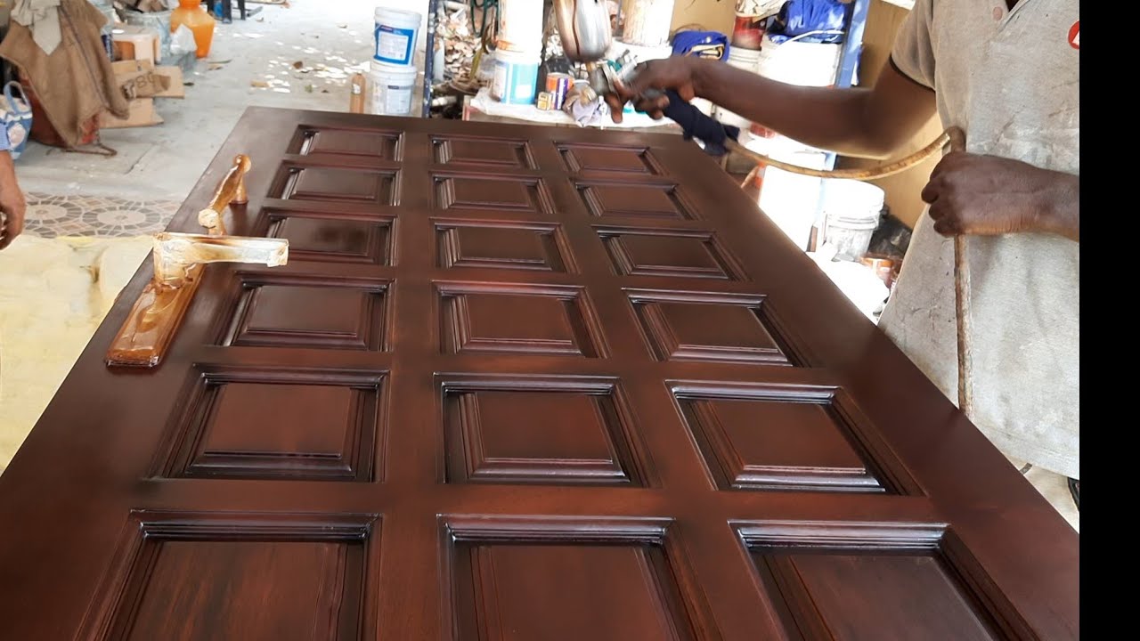 TEAKWOOD STAINER &WALNUT STAINER MIXING & APPLY