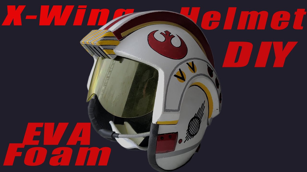 X-Wing Pilot Helmet - EVA Foam DIY - NEW UPGRADED Video available With Templates!