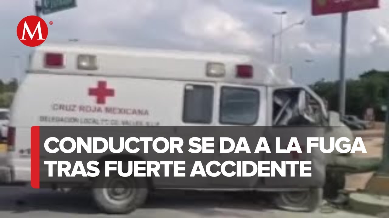 Choca ambulancia de la Cruz Roja y vehículo; deja como saldo un muerto
