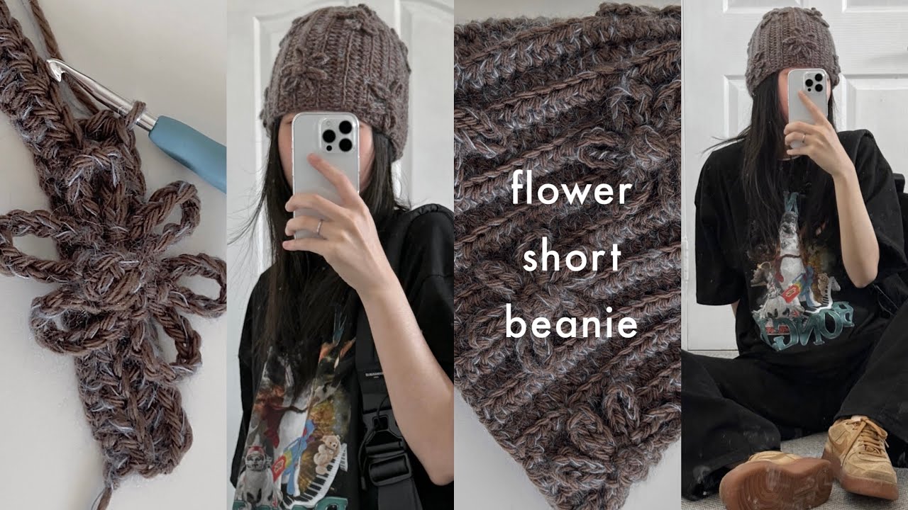 vlog | 모두가 저물 때 피우는 꽃 | mlp flower short beanie (sub)