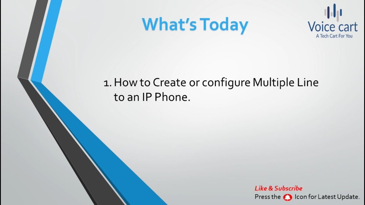 Multiple Line Configuration CUCM