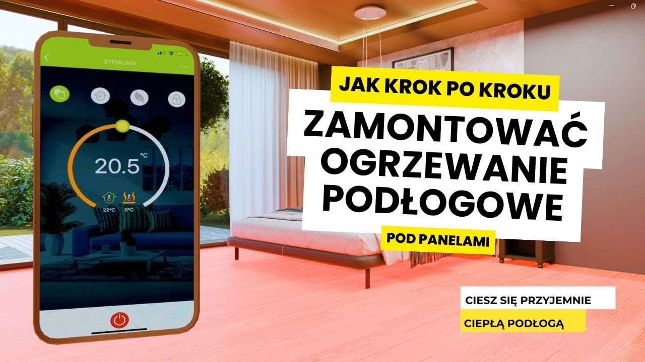 Jak zamontować ELEKTRYCZNĄ MATĘ GRZEWCZĄ POD PANELE? Prosty poradnik KROK PO KROKU od MISSION AIR&reg; 🔥