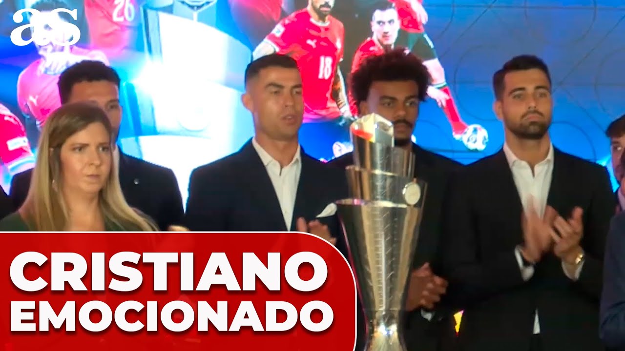 CRISTIANO, visiblemente EMOCIONADO en el HOMENAJE de PORTUGAL a DIOGO JOTA
