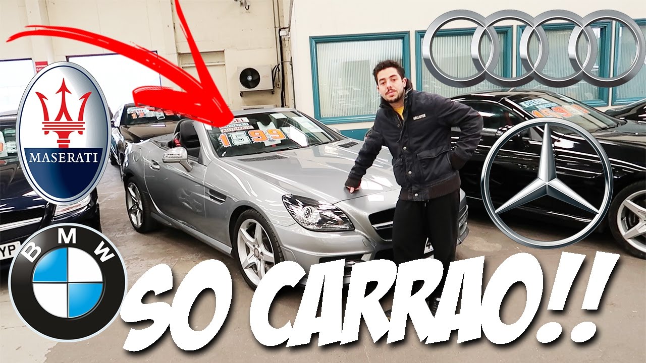 PREÇOS DE CARROS EM LONDRES | BMW , MERCEDES , AUDI E MASERATI | MOTO filmadores UK