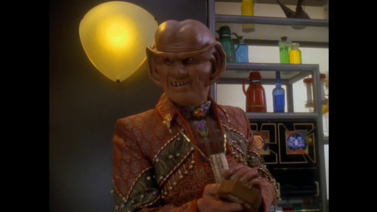She's charged with... earning profit (DS9: Family Business)