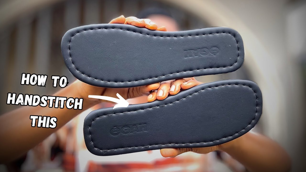 How to hand stitch shoe in-sole, easier and faster!