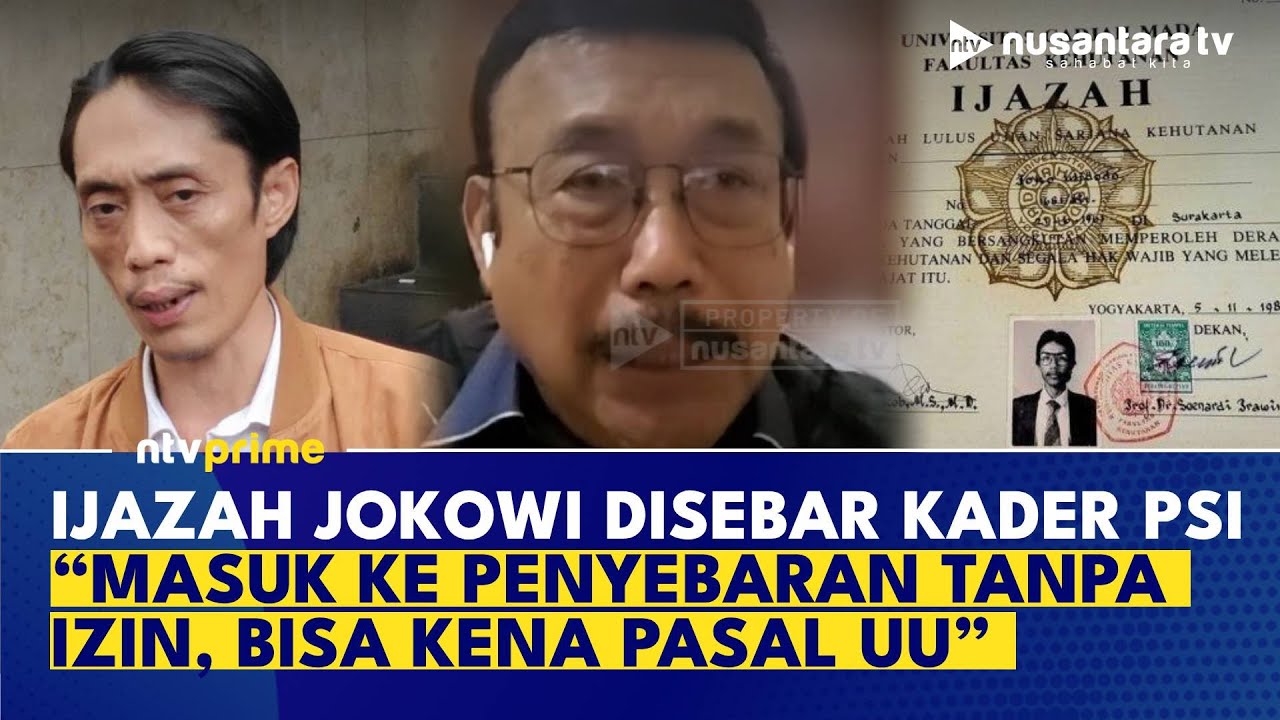Ijazah Jokowi Disebar di X, Ito Sumardi: Ini Masuk Penyebaran Tanpa Izin, Bisa Kena Pasal UU | NTV
