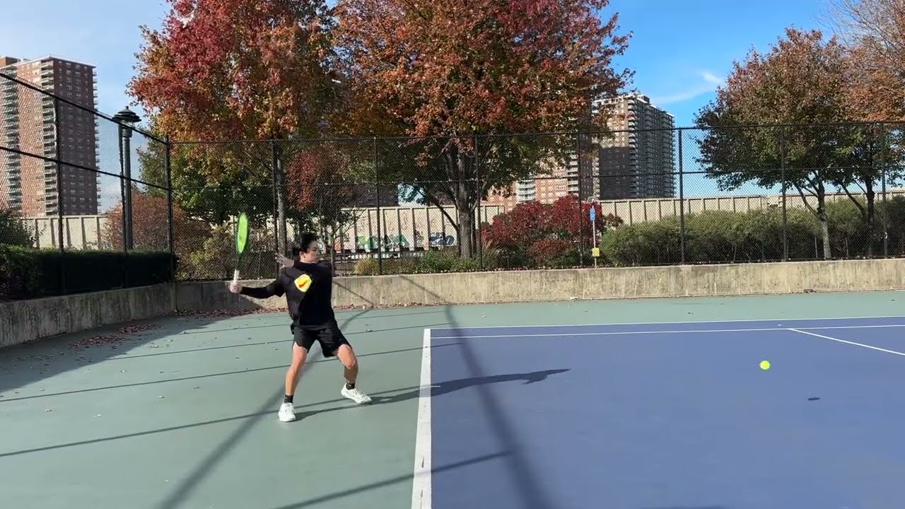 NYC WINTER SIDE POV TENNIS VIDEO 4 (FORMER COLLEGIATE TENNIS PLAYER)