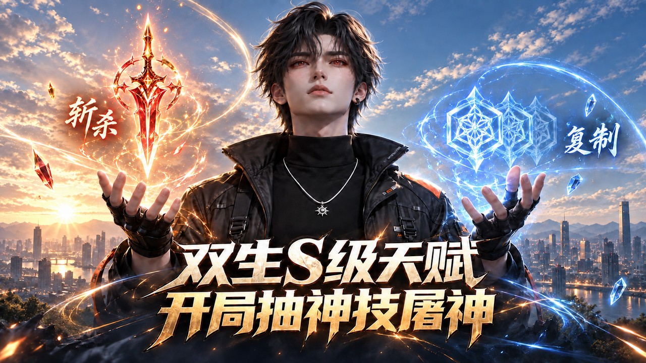 魂穿高武世界，开局直接觉醒双生S级天赋：斩杀+渡己，当别人还在苦哈哈修炼，能看见血条的我已经开启了残血收割计划#漫画解说 #小说 #都市高武