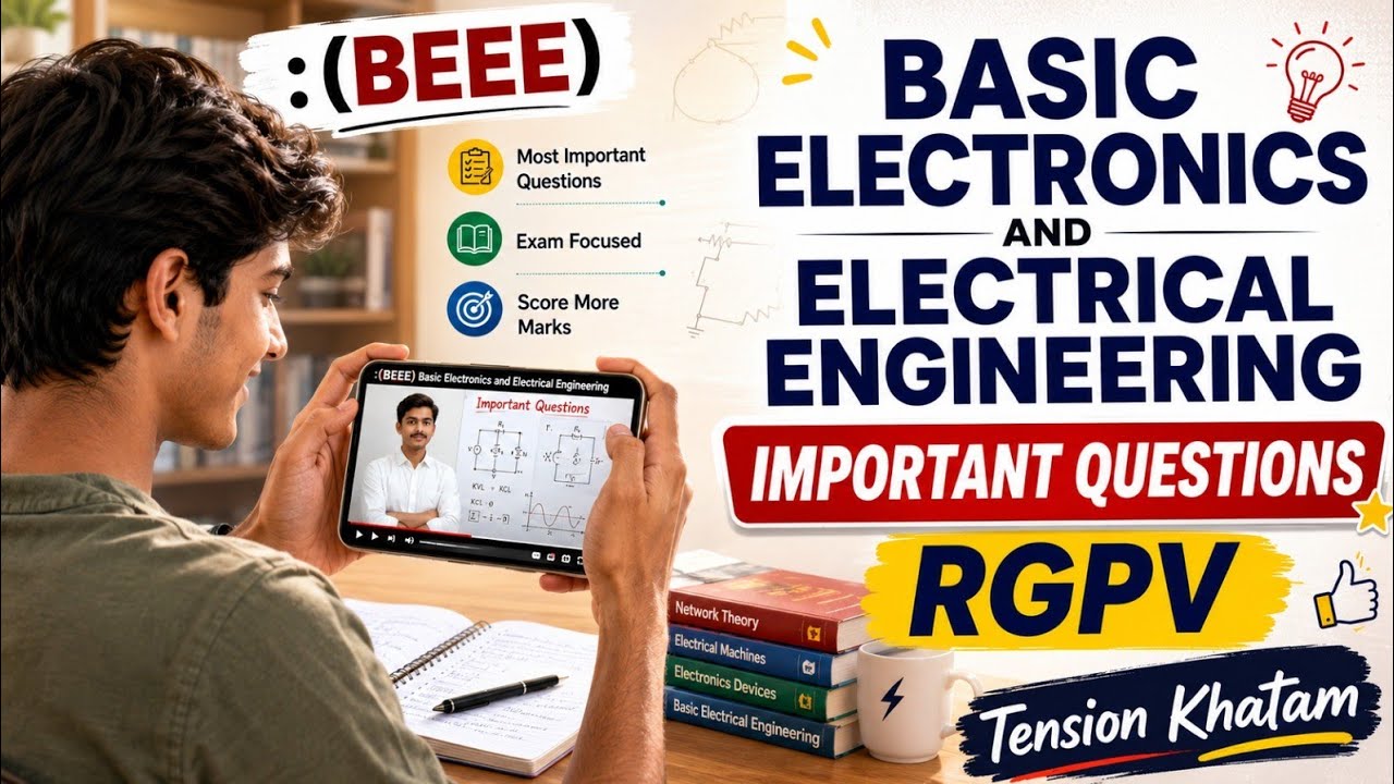 BEEE Most Important questions for exam | RGPV BT-104