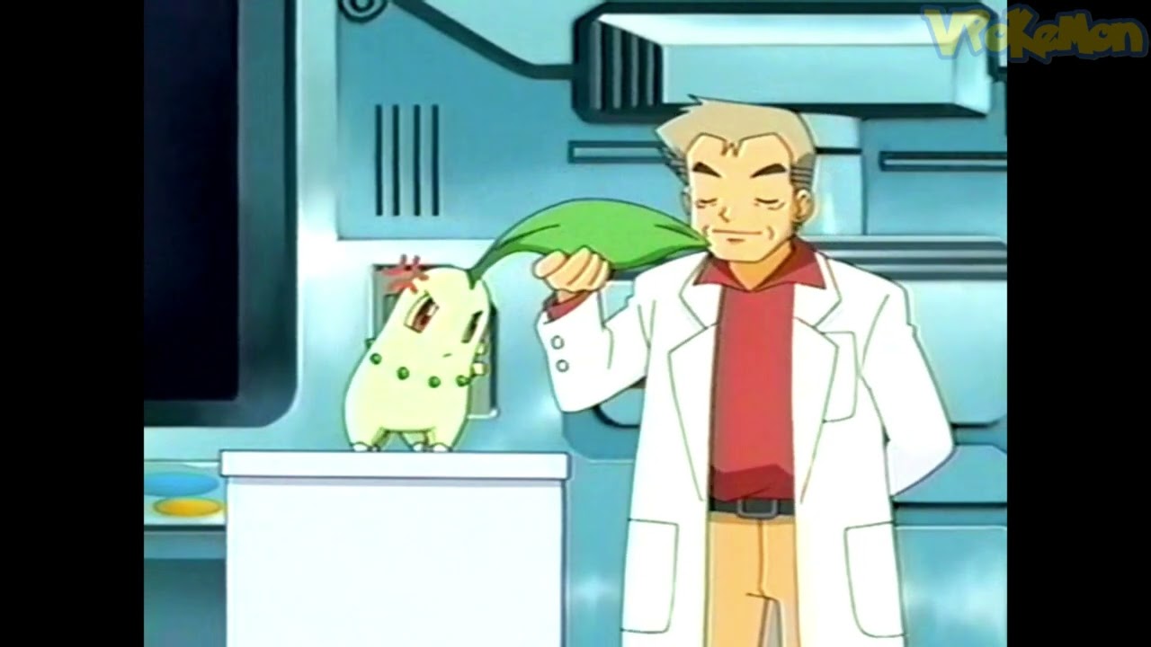 Chikorita attacks Professor Oak | Professor Oak Funny Moments