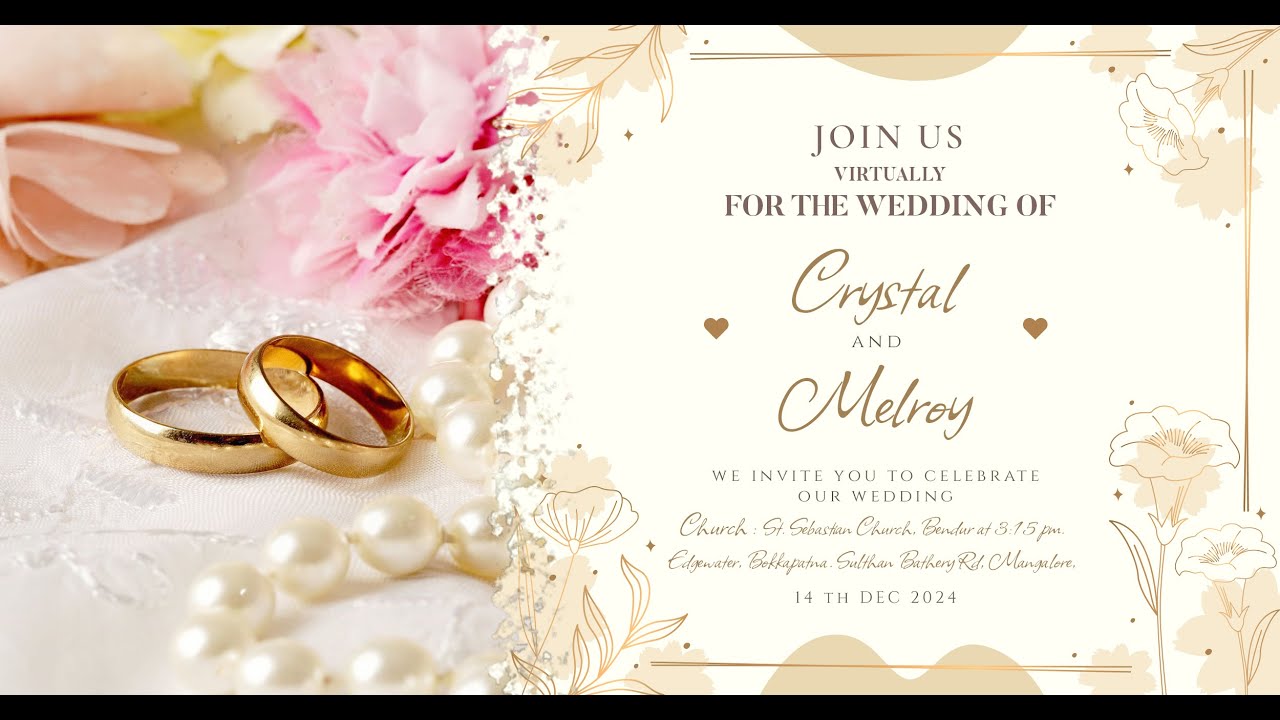 CRYSTAL AND MELROY || WEDDING CEREMONY || LIVE STREAMING || 14 DEC 2024