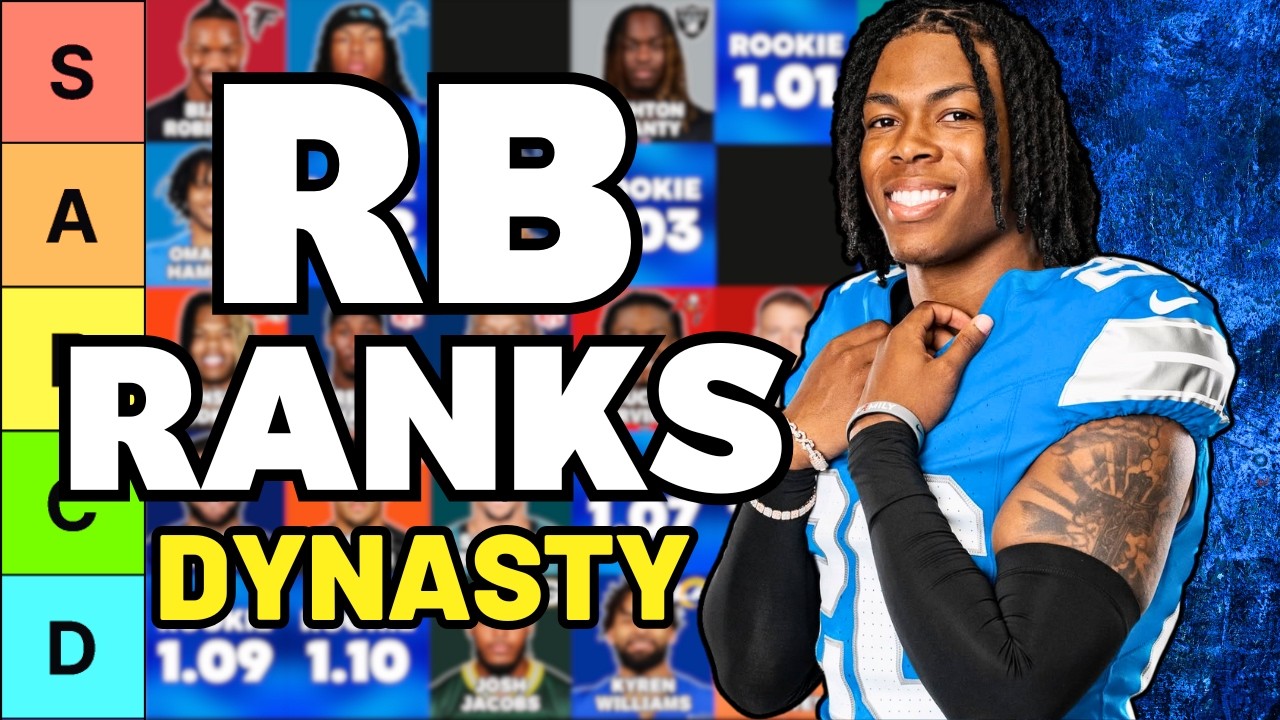 Top 50 Dynasty Running Back Rankings & Tiers (With 2026 Picks)