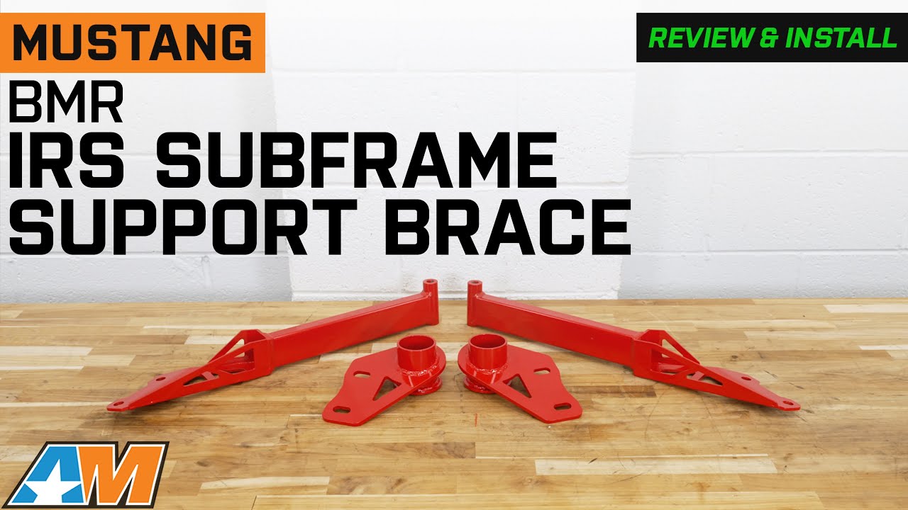 2015-2024 Mustang BMR IRS Subframe Support Brace; Red Review & Install