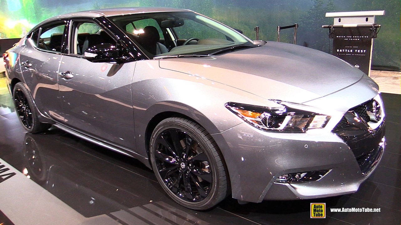 2017 Nissan Maxima Midnight Edition - Exterior and Interior Walkaround - 2017 Chicago Auto Show