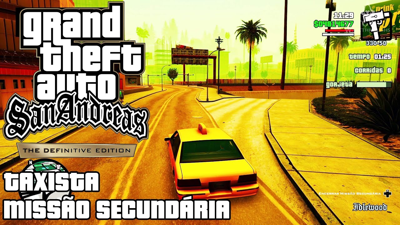 GTA: San Andreas - Missão Secundária - Taxista [Sim, eu falo inglês - Conquista/Troféu].