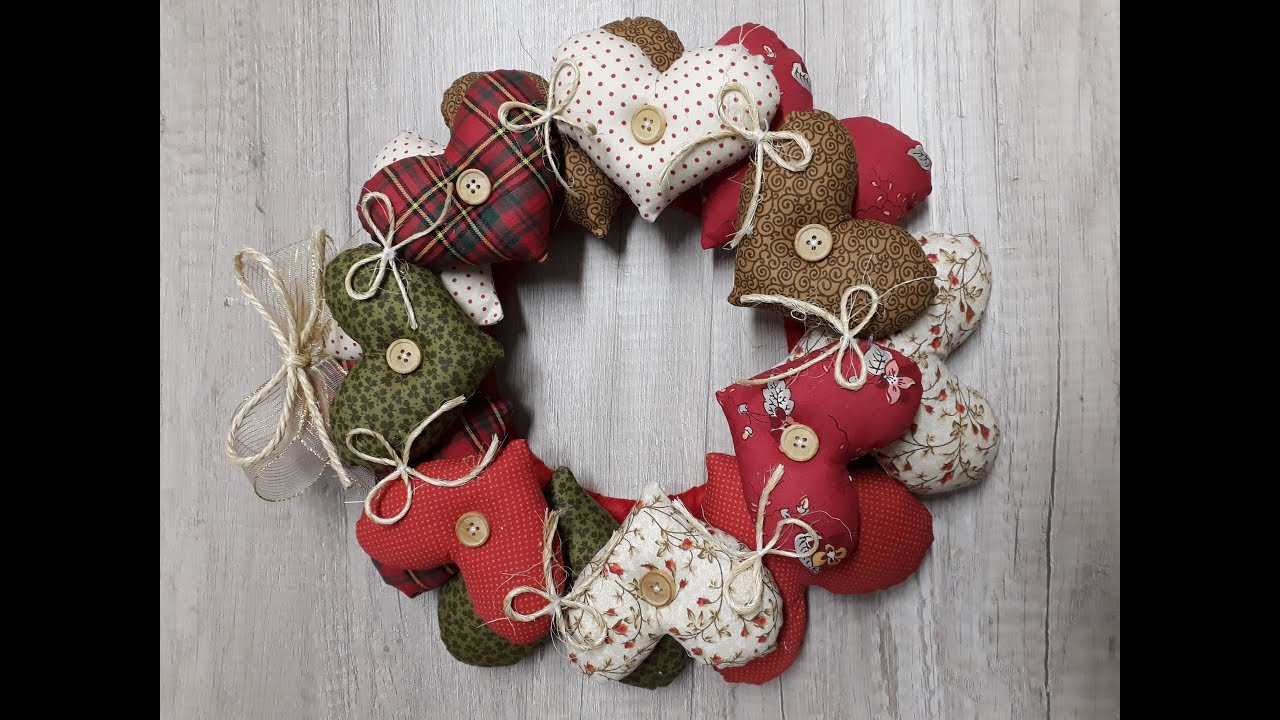 DIY - Como fazer uma Guirlanda de corações para o Natal!