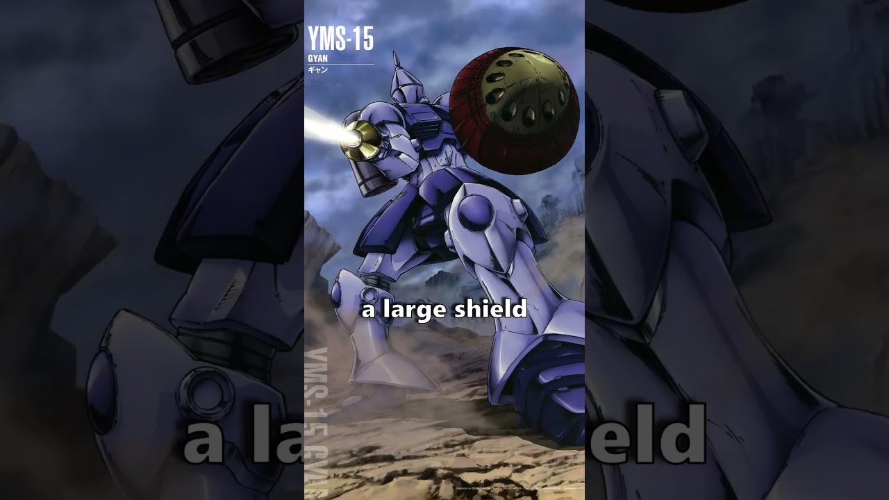 УНИКАЛЬНЫЙ В СВОЕМ РОДЕ мобильный костюм YMS-15 Gyan | Gundam Lore | #gundam #anime
