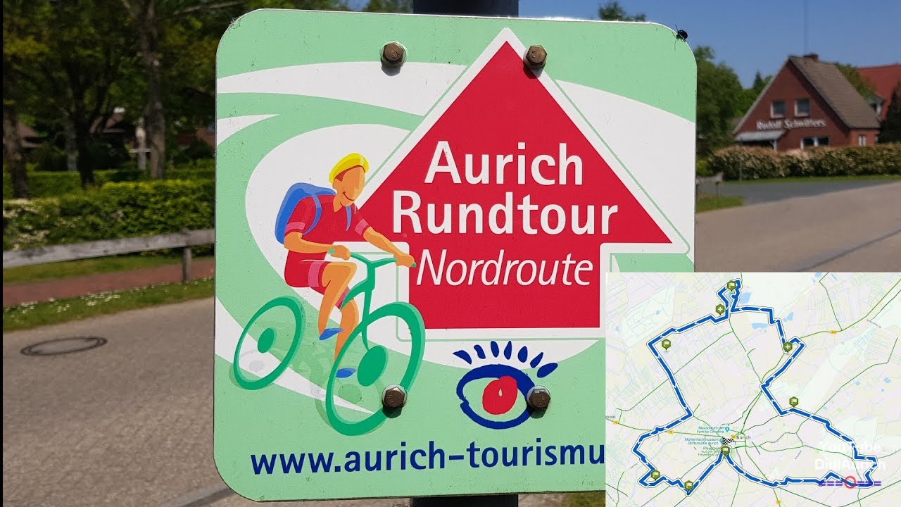 Auricher Rundtour Nordroute mit Standort Ostfriesland Aurich Tourismus Ostfriesland Fahrrad