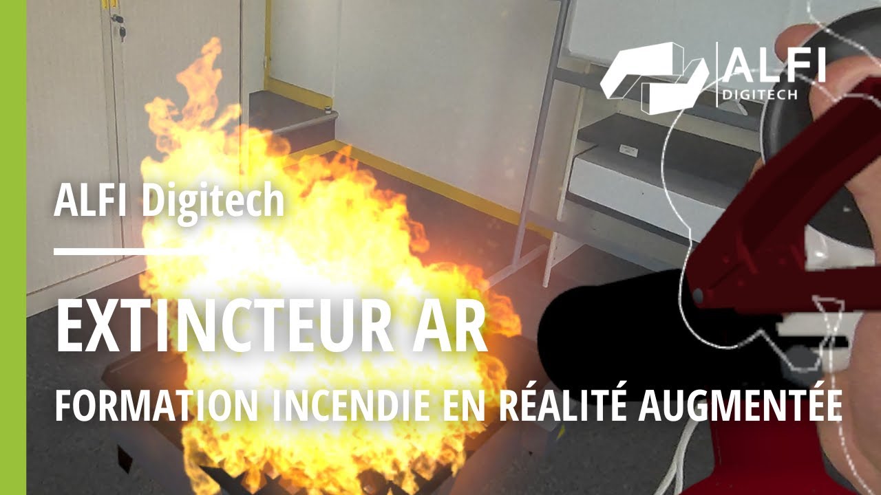 🧯🔥 Extincteur AR - Simulateur d'incendie en R&eacute;alit&eacute; Augment&eacute;e