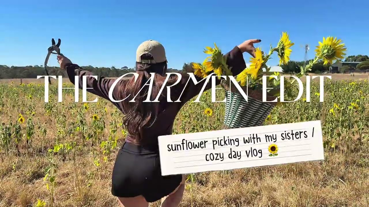 VLOG || SUNFLOWER DAY WITH MY SISTERS 