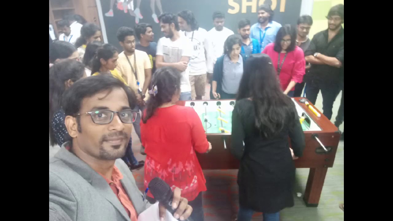 Glimpse of Foosball Table game tournament hosting for corporate Chennai Emcees