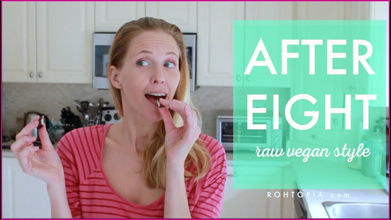 Rezept für After Eight Pfefferminz-Schokotaler (vegan, Rohkost!)