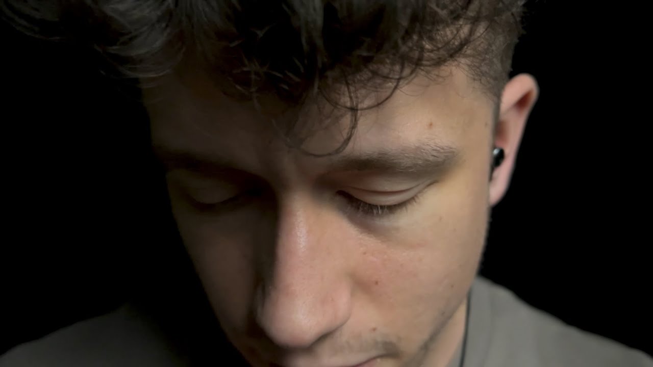 Soft Close Breathy male ASMR (male breath sounds and whispers)