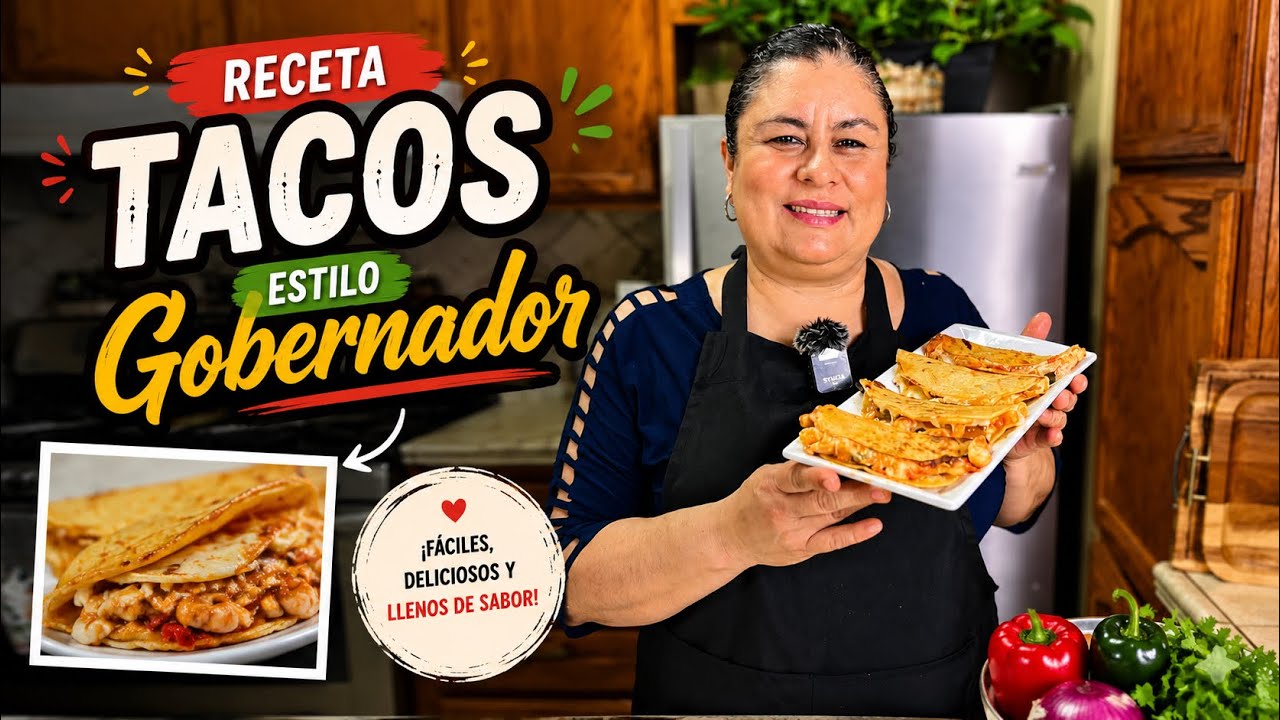 Tacos estilo Gobernador 🌮🧀 | Cremosos, Faciles Y  llenos de sabor