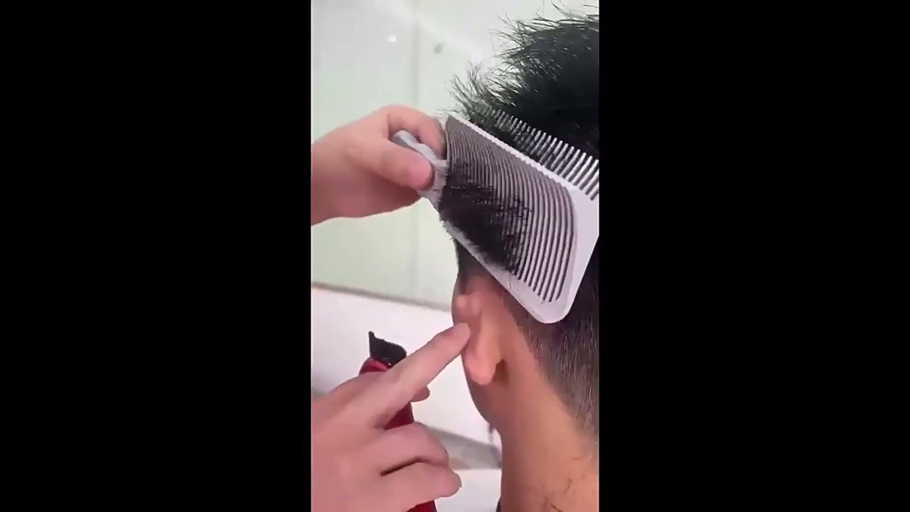 Fading Comb Professional Barber Clipper Blending Flat Top Hair Cutting Comb For Men  