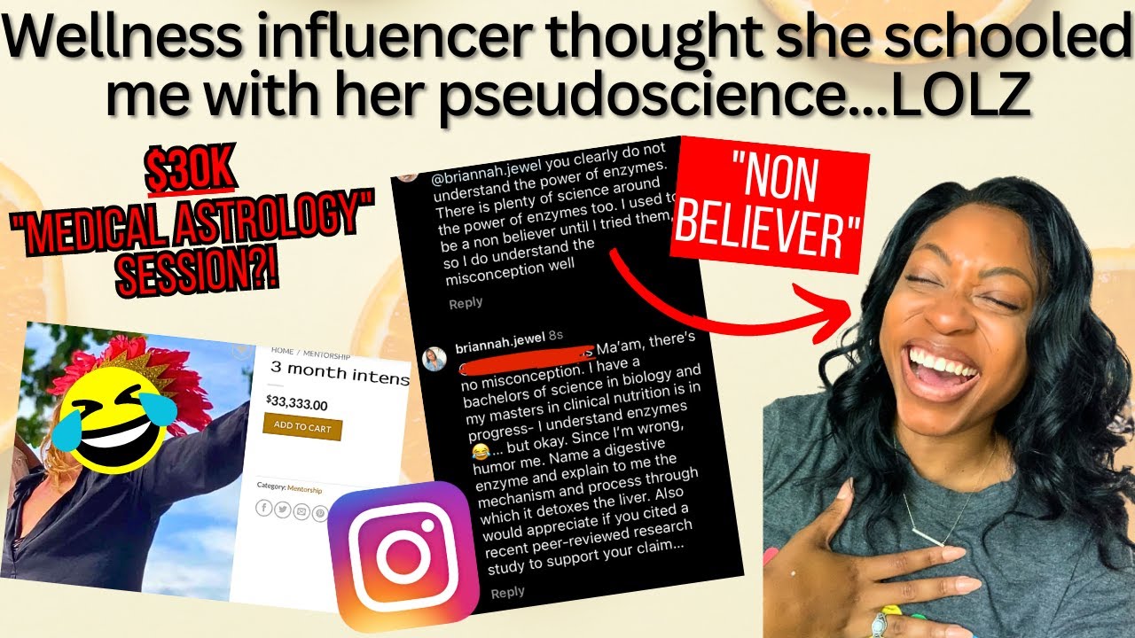 Wellness influencer says science is wrong- 