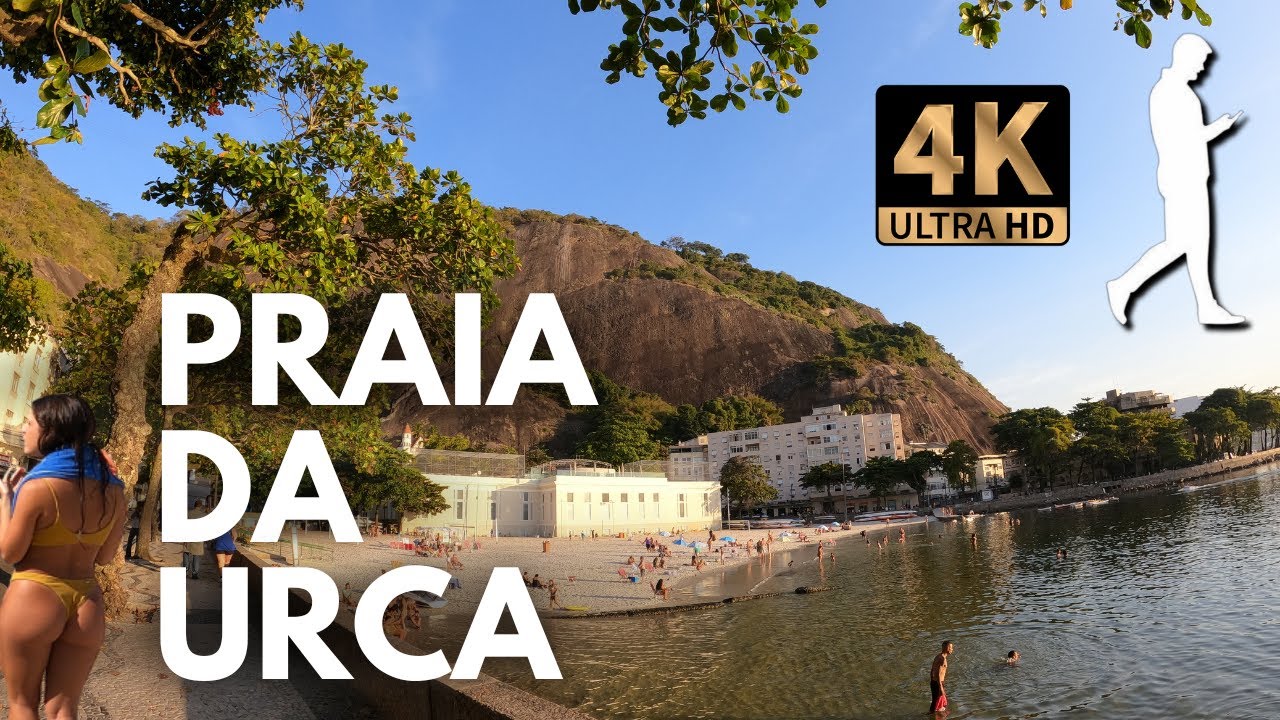 ANDANDO NA PRAIA DA URCA - ZONA SUL DO RIO DE JANEIRO