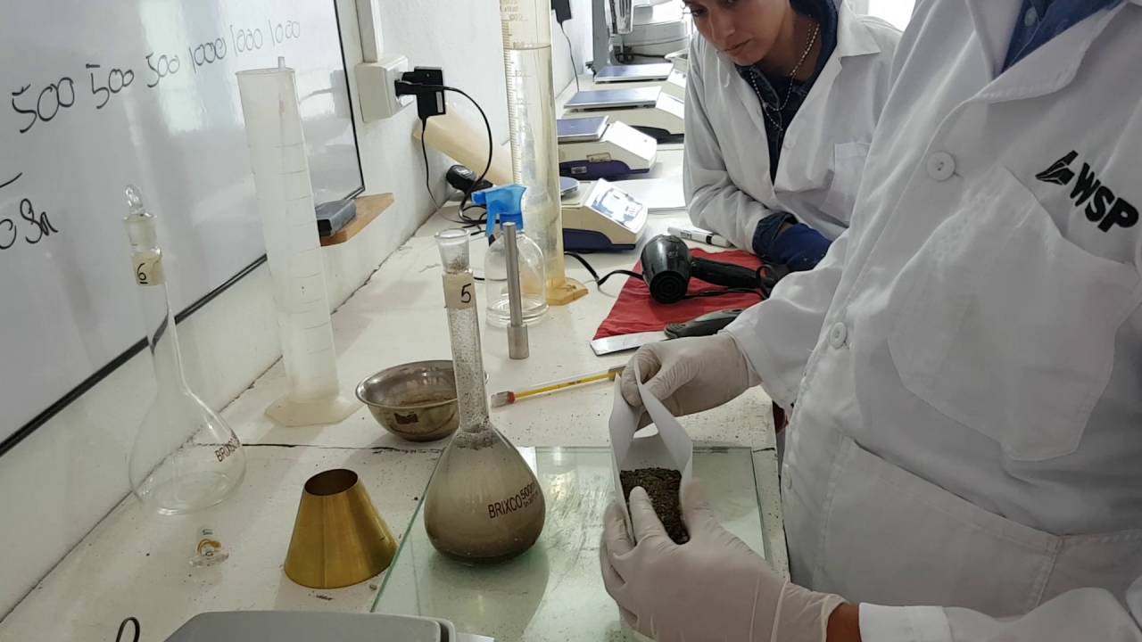 Laboratorio de densidad y absorción de los agregados finos