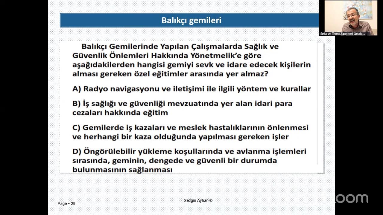SEKA VE TEMA AKADEMİ ORTAK SINAV KAMPI 10.GÜN 1.kısım (İGU-İYH-DSP ORTAK KONU)