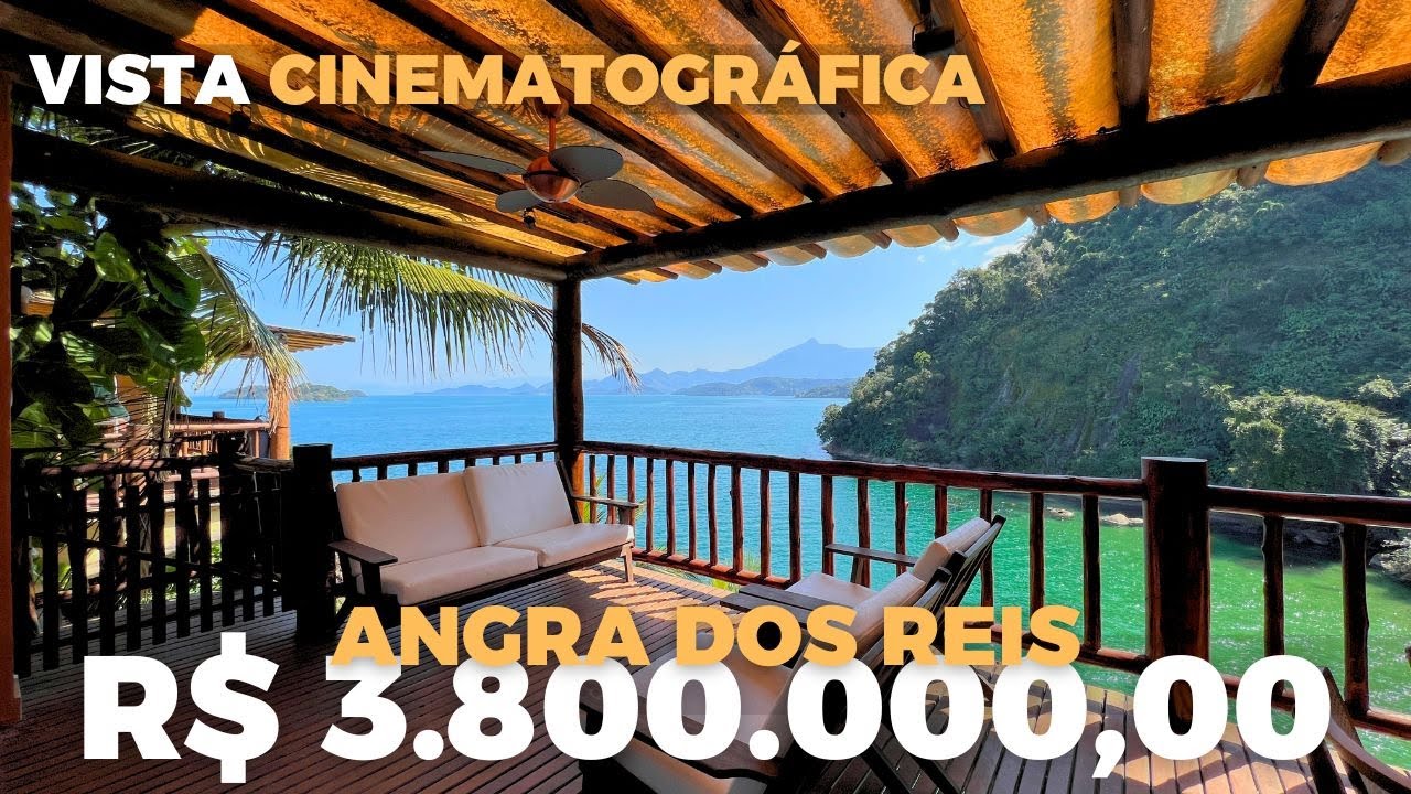 Um paraíso a venda em Angra com uma vista cinematográfica.