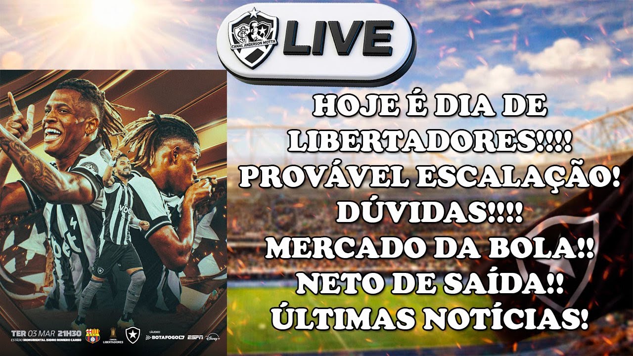 LIVE ALVINEGRA RAIZ - HOJE É DIA DE LIBERTA!! DÚVIDAS!MERCADO DA BOLA!NETO DE SAÍDA!E MUITO MAIS!