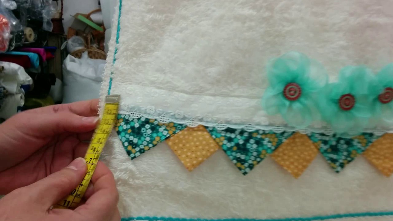 TUTORIAL - COMO DECORAR TOALLAS