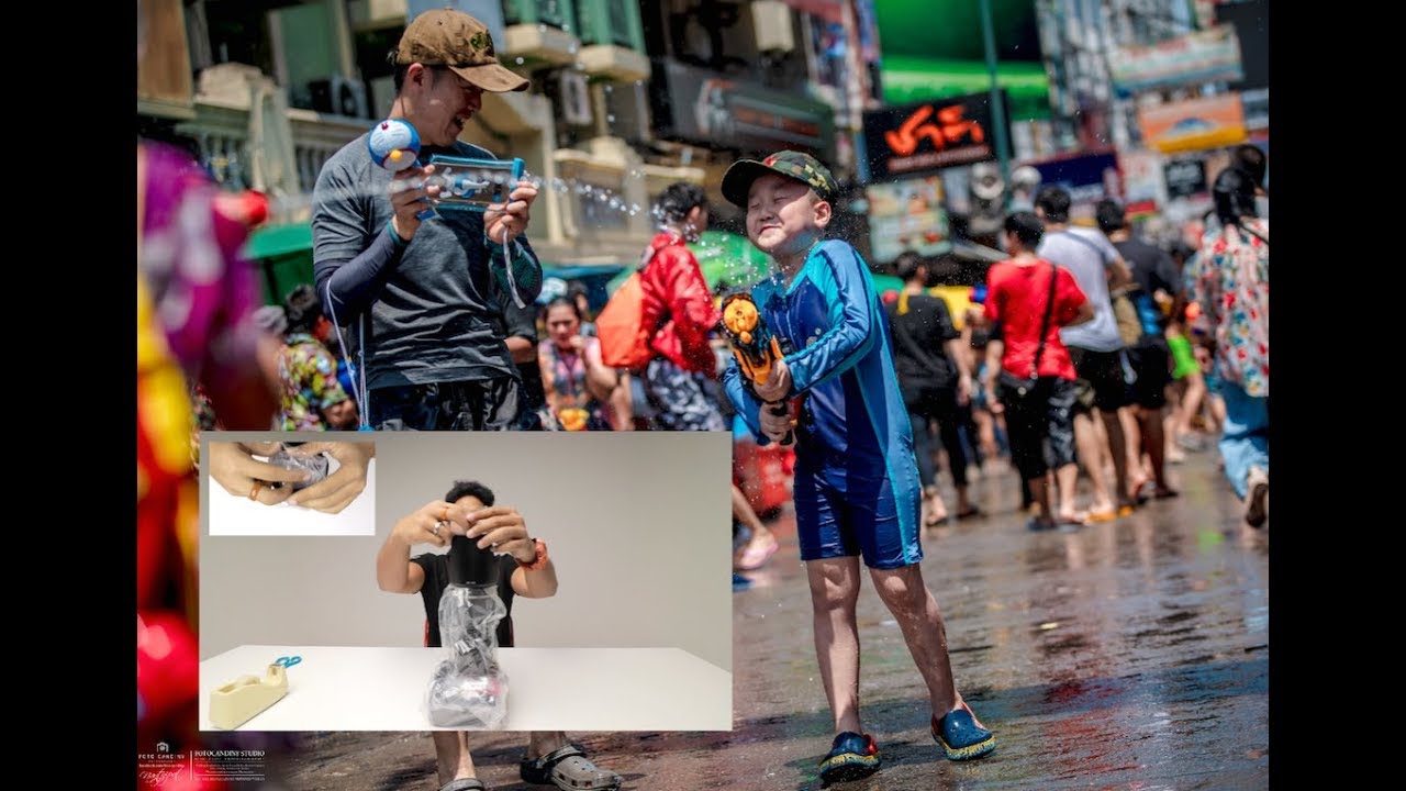 DIY กันน้ำกล้อง DSLR + 70-200 สำหรับสงกรานต์