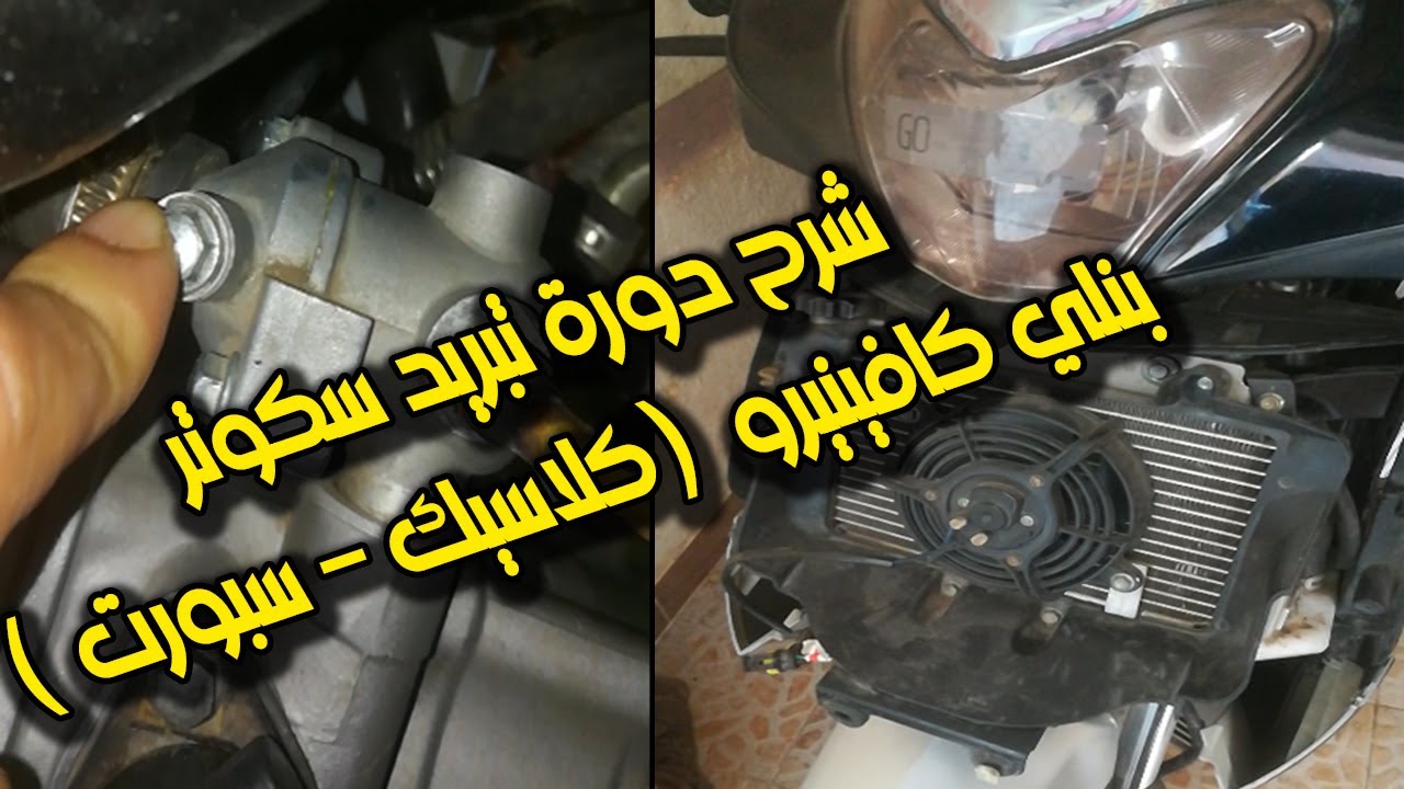 دورة تبريد سكوتر بنلي كافينيرو كلاسيك او سبورت