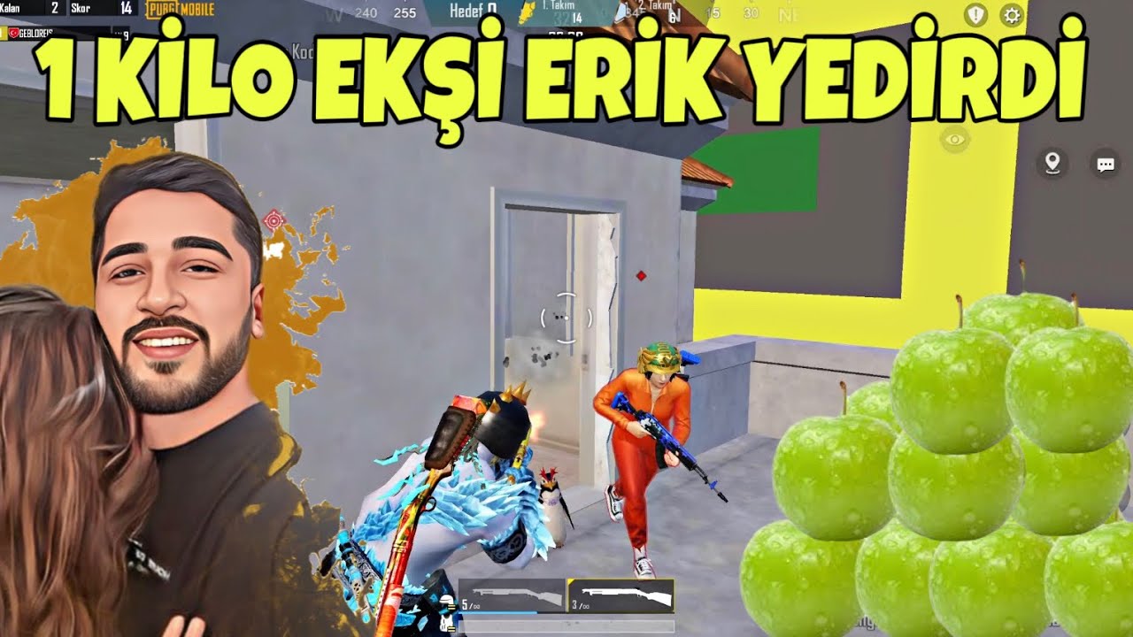YENGENİZİN BAHÇESİNDEN BABASININ TOPLADIĞI ERİKLERİ YEDİRDİ! -PUBG MOBİLE