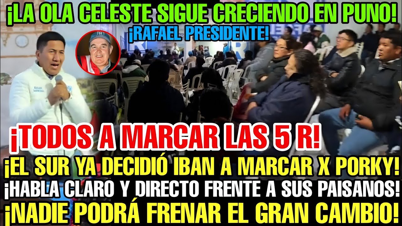 EDGAR REÚNE A SUS PAISANOS EN PUNO Y LES HABLA SOBRE LAS PROPUESTAS DE PORKY QUE SALVARÁN AL PERÚ 
