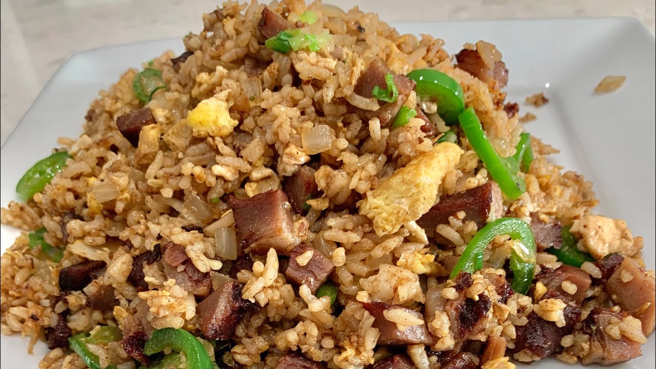 BBQ pork fried rice 叉燒炒飯￼